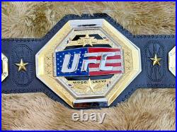 New UFC Freedom Legacy 250 Championship Title Replica Belt 6mm Gold Adult Size