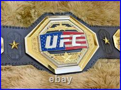 New UFC Freedom Legacy 250 Championship Title Replica Belt 6mm Gold Adult Size