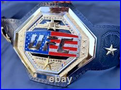 New UFC Freedom Legacy 250 Championship Title Replica Belt 6mm Gold Adult Size