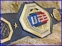 New UFC Freedom Legacy 250 Championship Title Replica Belt 6mm Gold Adult Size