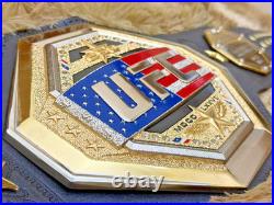 New UFC Freedom Legacy 250 Championship Title Replica Belt 6mm Gold Adult Size