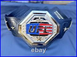 New UFC Freedom Legacy 250 Championship Title Replica Belt 6mm Gold Adult Size