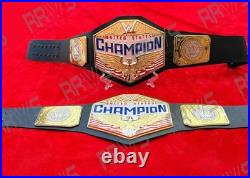 New United States Championship Wrestling Title Belt 6MM Thickness Brass Plates