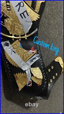 New WWF Hardcore Wrestling Championship Title Belt 24K Gold Plated