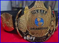 New Winged Eagle Championship Wrestling Replica Title Belt Zinc 4MM Adult size
