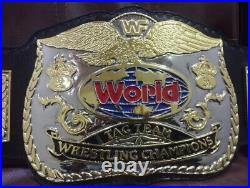 New World Tag Team Wrestling Championship Title Belt Replica 4MM Zinc Adult Size
