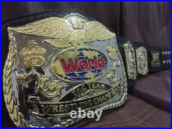 New World Tag Team Wrestling Championship Title Belt Replica 4MM Zinc Adult Size