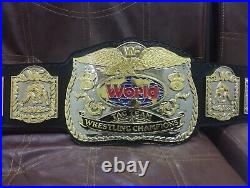 New World Tag Team Wrestling Championship Title Belt Replica 4MM Zinc Adult Size