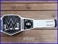 New Wwe Nwo Universal Champion Title 4mm Brass Cowhide Leather Free Ship Us