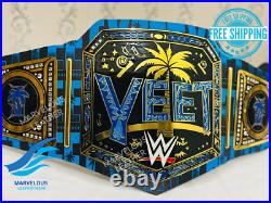 New YEET Heavyweight Wrestling Championship Title Belt Replica 2MM Brass Adult