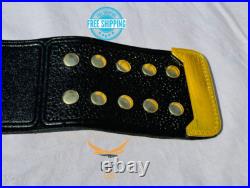 New York NY Championship Wrestling Belt 2mm Brass Adult Size Leather Strap New York NY Championship Wrestling Belt 2mm Brass Adult Size Leather Strap