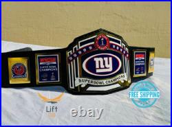 New York NY Championship Wrestling Belt 2mm Brass Adult Size Leather Strap New York NY Championship Wrestling Belt 2mm Brass Adult Size Leather Strap