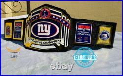 New York NY Championship Wrestling Belt 2mm Brass Adult Size Leather Strap New York NY Championship Wrestling Belt 2mm Brass Adult Size Leather Strap