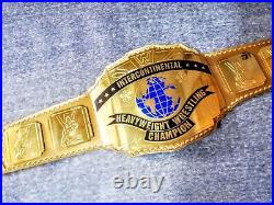 New intercontinental heavy weight championship belt with real leather strap