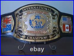 New international heavyweight wrestling championship title belt adult size 2mm