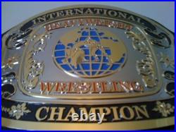 New international heavyweight wrestling championship title belt adult size 2mm