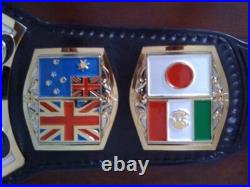 New international heavyweight wrestling championship title belt adult size 2mm