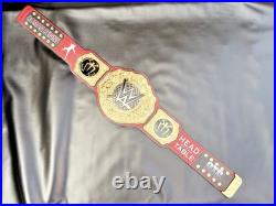New world heavyweight wrestling championship belt signature series title 8mm