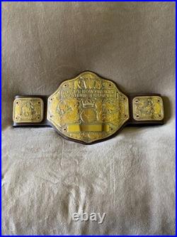 Nwa Big Gold World Heavyweight Championship Wrestling Title Belt & Stand Wwe