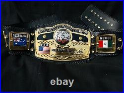 Nwa Dome Globe World Heavyweight Wrestling Championship Replica Title Belt Adult