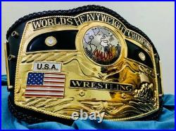 Nwa Domed Globe World Heavyweight Championship Belt Adult Size Replica 6mm Zinc