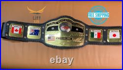 Nwa Domed Globe World Heavyweight Championship Replica Belt Brass 2mm Adult Size
