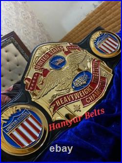 Nwa Usa Luger heavyweight championship belt, 4mm Cnc Hd Engraved, 24k Gold plated Nwa Usa Luger heavyweight championship belt, 4mm Cnc Hd Engraved, 24k Gold plated