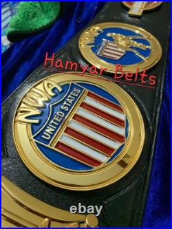 Nwa Usa Luger heavyweight championship belt, 4mm Cnc Hd Engraved, 24k Gold plated Nwa Usa Luger heavyweight championship belt, 4mm Cnc Hd Engraved, 24k Gold plated