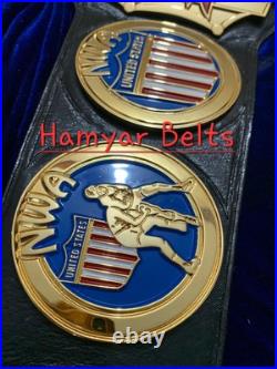 Nwa Usa Luger heavyweight championship belt, 4mm Cnc Hd Engraved, 24k Gold plated Nwa Usa Luger heavyweight championship belt, 4mm Cnc Hd Engraved, 24k Gold plated