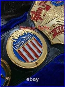 Nwa Usa Luger heavyweight championship belt, 4mm Cnc Hd Engraved, 24k Gold plated Nwa Usa Luger heavyweight championship belt, 4mm Cnc Hd Engraved, 24k Gold plated