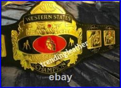 Nwa Western States Heavyweight Wrestling Championship Belt 2mm Zinc