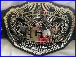 Official Ecw Championship Replica Rare Wrestling Belt Big Silver Wwe