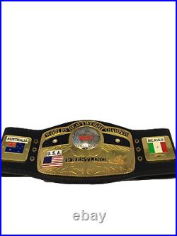 Official Premier Nwa Domed Globe Heavyweight Championship Replica Wrestling Belt