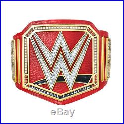 Official WWE Authentic Universal Championship Commemorative Title Belt Gold/Red