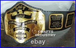 Old 84 World Heavyweight Wrestling Championship Replica Belt 2mm Brass Adult