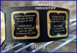 Old 84 World Heavyweight Wrestling Championship Replica Belt 2mm Brass Adult