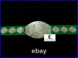 Old Intercontinental Championship Title Zinc Gold Plates Leather Belt Tito Style