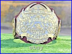 Old TNA World Heavyweight Wrestling Championship Belt 2mm brass metal dual plate