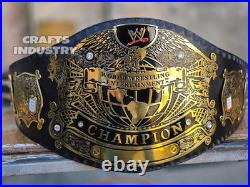 Old Undisputed Heavyweight Wrestling Championship Replica Belt 2mm Brass Plates