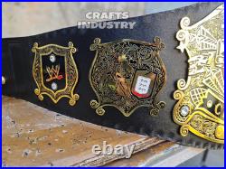 Old Undisputed Heavyweight Wrestling Championship Replica Belt 2mm Brass Plates