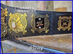 Old Undisputed Heavyweight Wrestling Championship Replica Belt 2mm Brass Plates