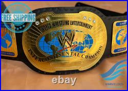 Oval Intercontinental Wrestling Championship Replica Title Belt Adult 2mm Brass