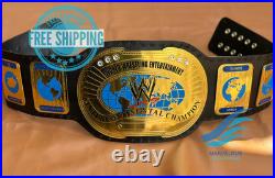 Oval Intercontinental Wrestling Championship Replica Title Belt Adult 2mm Brass
