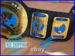 Oval Intercontinental Wrestling Championship Replica Title Belt Adult 2mm Brass
