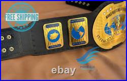 Oval Intercontinental Wrestling Championship Replica Title Belt Adult 2mm Brass
