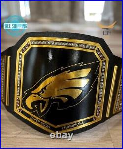 Philadelphia Eagles NFL Championship Wrestling Belt 2mm Brass Adult Size