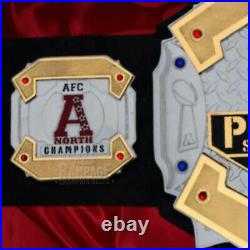 Pittsburgh Steelers Championship Belt Title Replica 2mm Brass Plates Adult Size