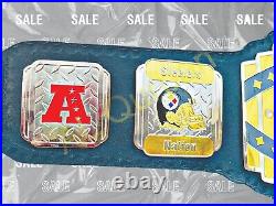 Pittsburgh Steelers Super Bowl Championship Belt American Football NFL 2MM brass