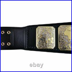 Premier World Heavyweight Wrestling Championship Belt Brass Metal Plates Replica