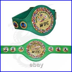 Premium WBC Championship Boxing Belt Replica 8mm 3D Zinc Alloy Plates